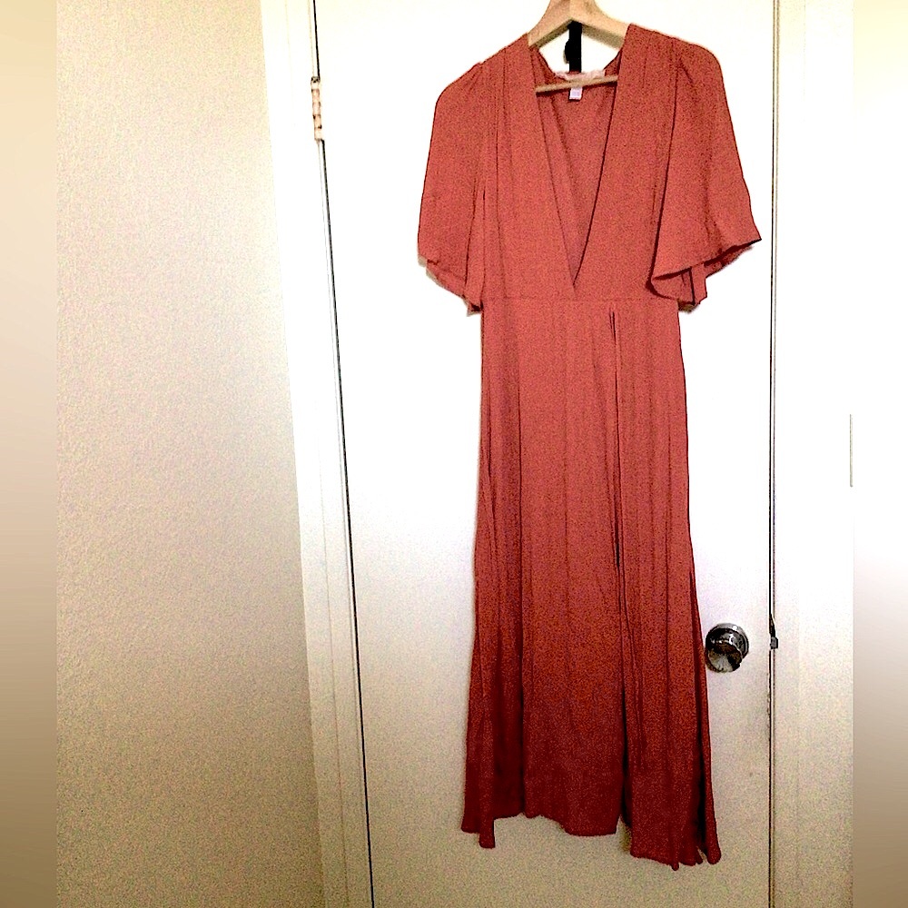 Anthropologie Hutch Wrap Style Maxi Dress